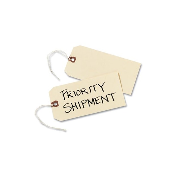 Avery Dennison Avery, Strung Shipping Tags, 13pt. Stock, 6 1/4 X 3 1/8, Manila, 1000PK 12508 - main